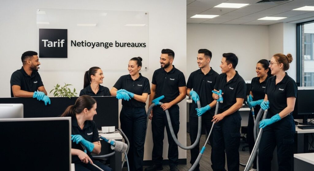 bureaux Montréal nettoyage équipe