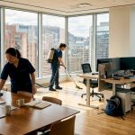 Équipe spécialisée dans le nettoyage de bureaux au centre-ville de Montréal